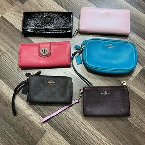 ❌SOLD❌ Pc Lot Coach Lot, Kate Spade, MK Wallet & Wristlet Bundle (READ Descript)
